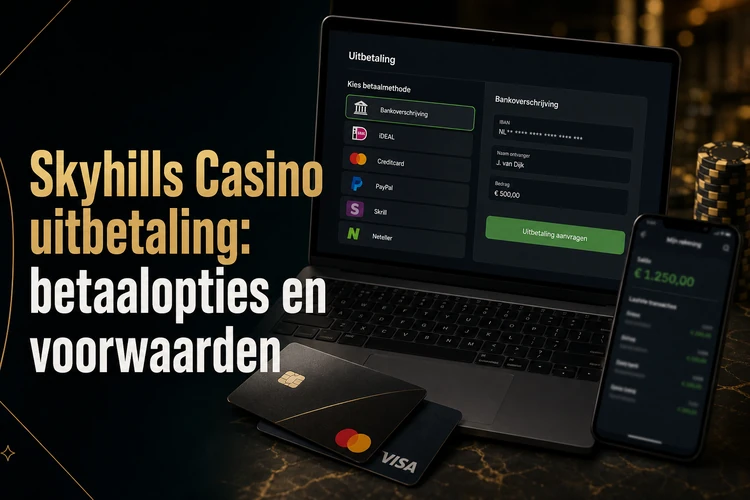 Skyhills Casino uitbetaling: betaalopties en voorwaarden