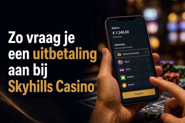 Zo vraag je een uitbetaling aan bij Skyhills Casino